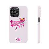 Personalized Class of 2030 Slim Phone Case - Pink Panther