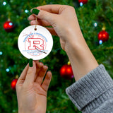 Cherry Blossom Parade Ceramic Ornament — 'R' Raider Band & Chapelettes 2026