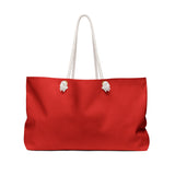 Hillburn Football Weekender Bag – Red Travel Duffle with Helmet Graphic