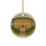 Kappa Kappa Gamma Sorority House Ceramic Ornament — Round Keepsake Decoration