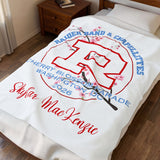 Cherry Blossom Parade Personalized Plush Blanket — Raider Band & Chapellettes 2026