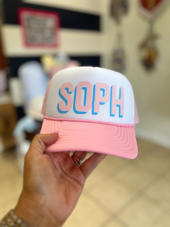 Personalized trucker cap
