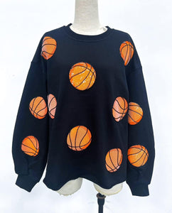 Basketball Sequin Sweatshirt