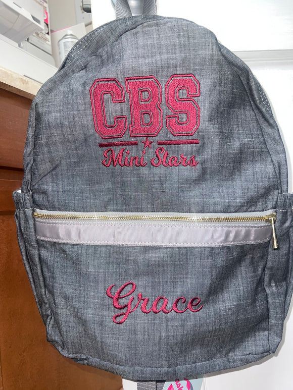 CBS Mini Stars Personalized Backpack