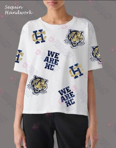 Holy Cross Sequin School Spirit Top