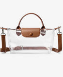 Jelly clear crossbody