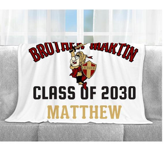 Class of 2030 Brother Martin Blanket