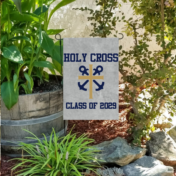 Class of 2029 garden flag holy cross