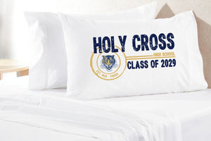 Class of 2029 Holy Cross pillowcase