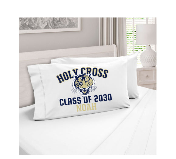 Class of 2030 Holy Cross pillowcase