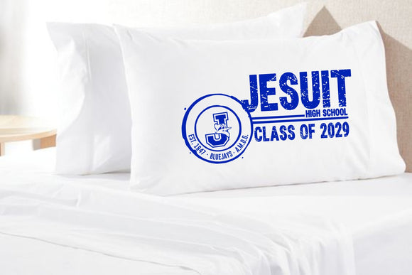 Class of 2029 Jesuit pillowcase