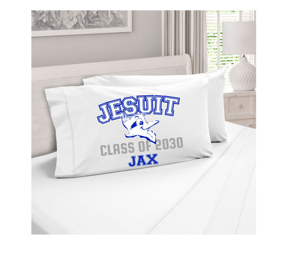 Class of 2030 Jesuit pillowcase