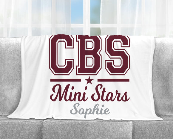 CBS Mini Stars Personalized Blanket