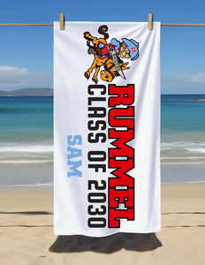 Class of 2030 Rummel beach towel