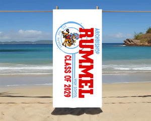 Class of 2029 Rummel beach towel