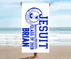 Class of 2028 Jesuit beach towel