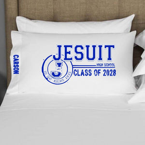 Class of 2028 Jesuit pillowcase
